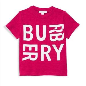 NWT Burberry Girl's Furgus Logo Tee Sz 10Y